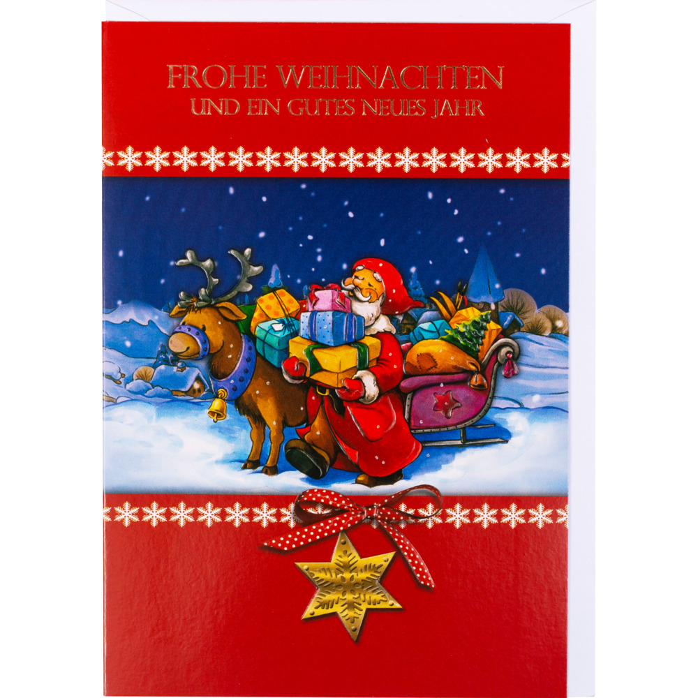 Weihnachtskarte aufklappbar mit Umschlag image number 3