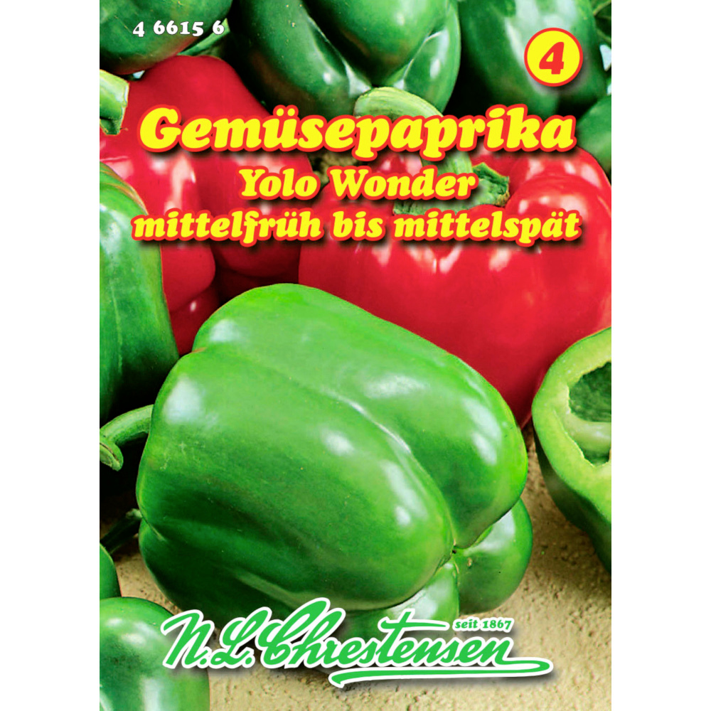 Saatgut Gem&uuml;sepaprika Yolo Wonder ca. 50 Pflanzen