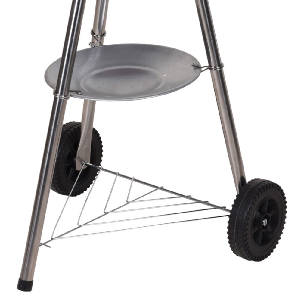 Kugelgrill fahrbar Edelstahl rot - B-Ware image number 3