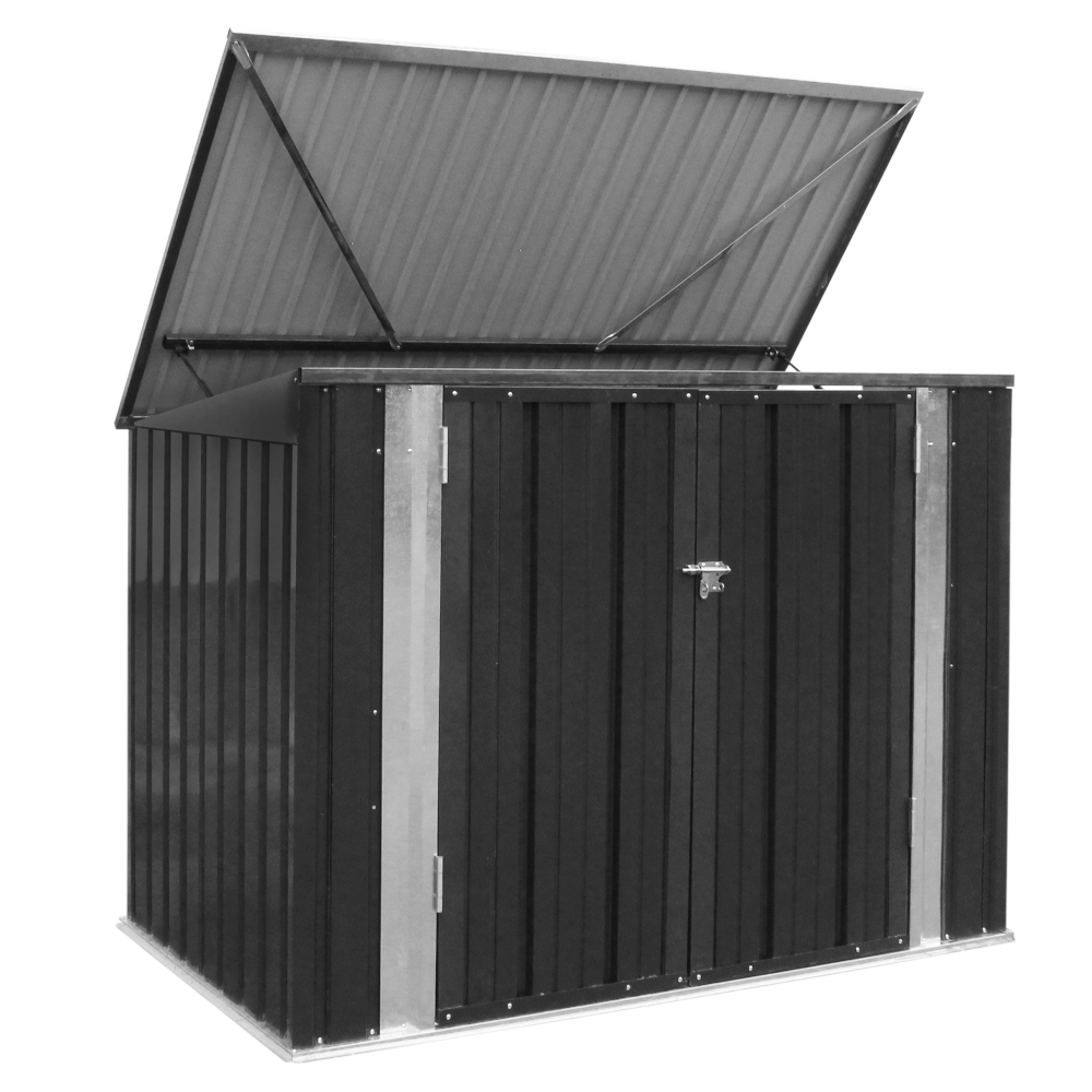 M&uuml;lltonnenbox f&uuml;r 2 M&uuml;lltonnen 120 oder 240 Liter - B-Ware image number 1