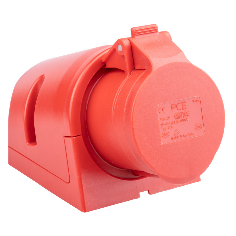 CEE Wandsteckdose 5-polig 16 A aus Kunststoff mit 400 V image number 1