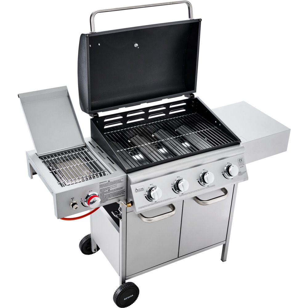 Gasgrill fahrbar Infrarot-Steak Zone silber-schwarz image number 3