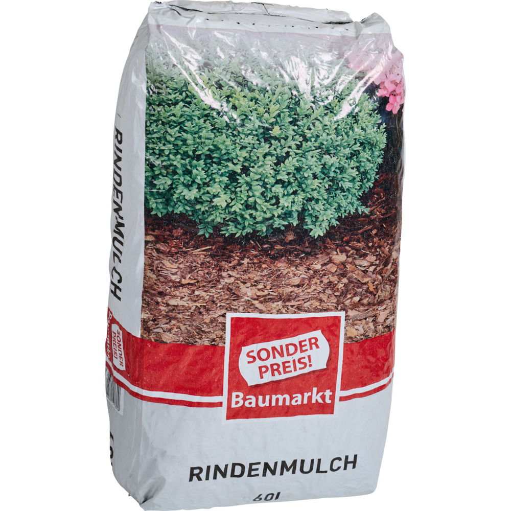 Sonderpreis Baumarkt Rindenmulch 60 Liter aus 100% Nadelholzrinde image number 1