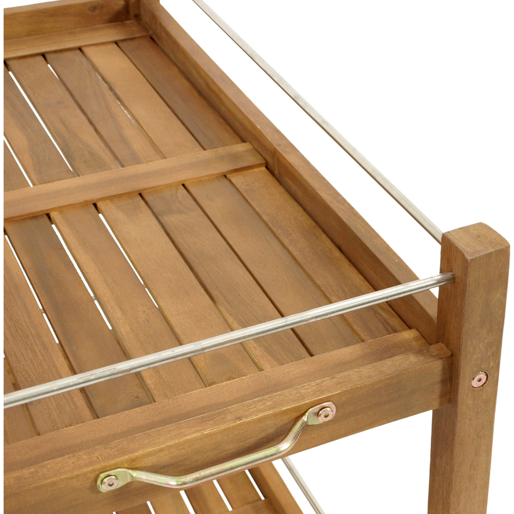 Servierwagen aus Akazienholz image number 4