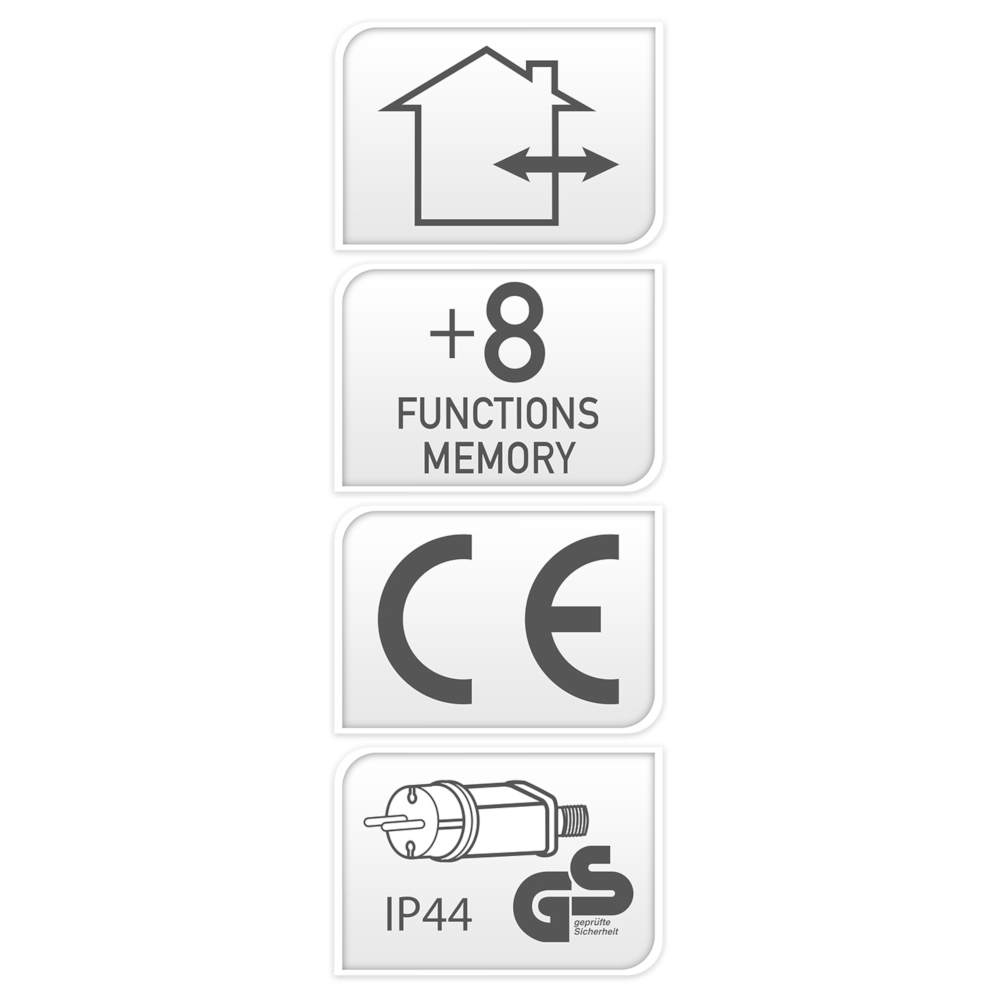 LED-Lichterkette mit 120 kaltwei&szlig;em und buntem LEDs, 8 Funktionen und Timer image number 1