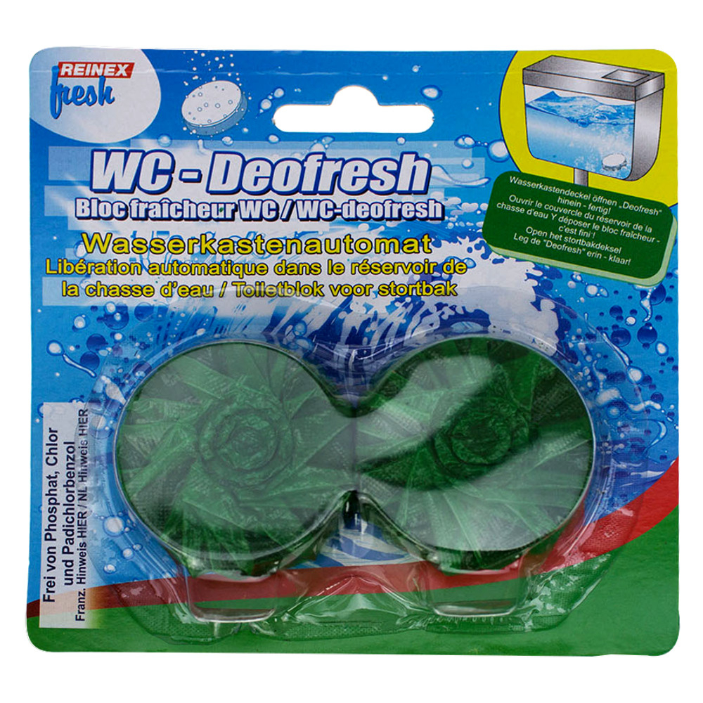 Reinex WC Deofresh f&uuml;r Wasserkasten 2 St&uuml;ck in Gr&uuml;n