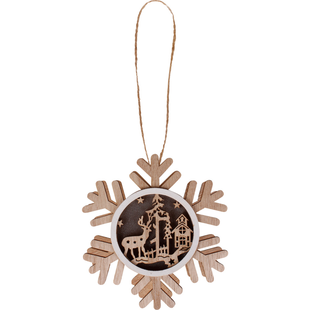 H&auml;ngedeko aus Holz mit LED, 4-fach sortiert image number 4