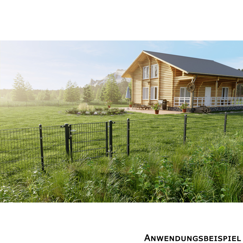 Zaunpaket Michl ca. 0,8 m x ca. 10 m anthrazit verzinkt pulverbeschichtet image number 6