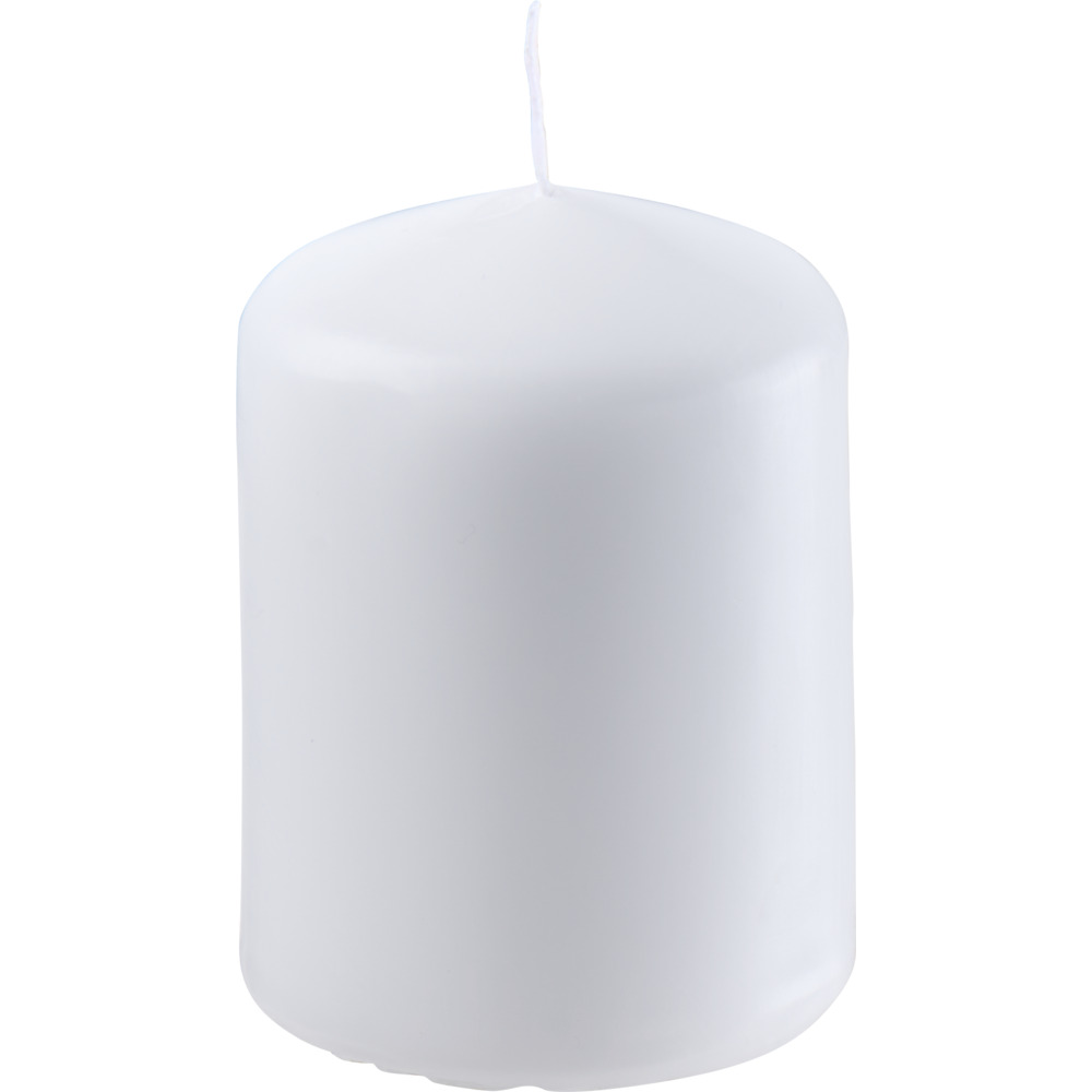 Stumpenkerze 80 x &Oslash; 57 mm wei&szlig;