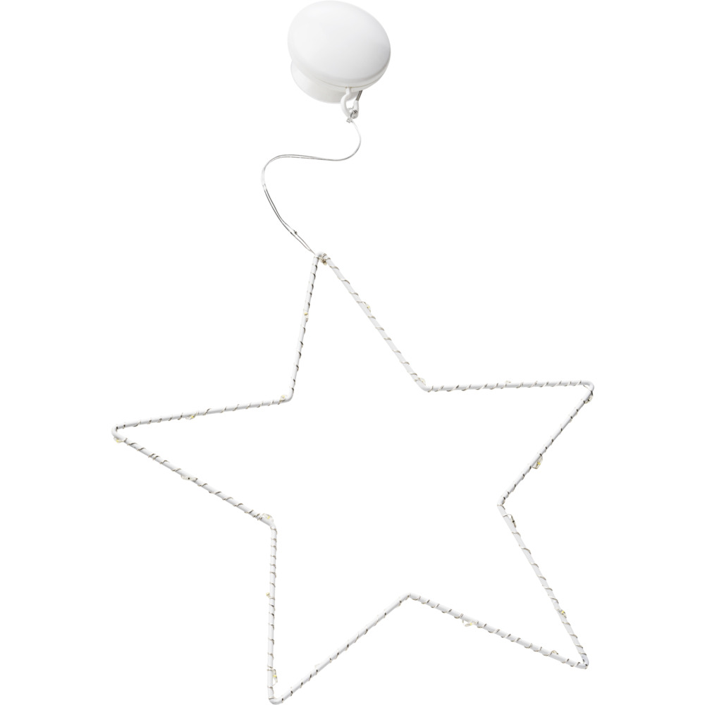 LED Fensterfigur Stern mit 10 LED, Timerfunktion und Saugnapf