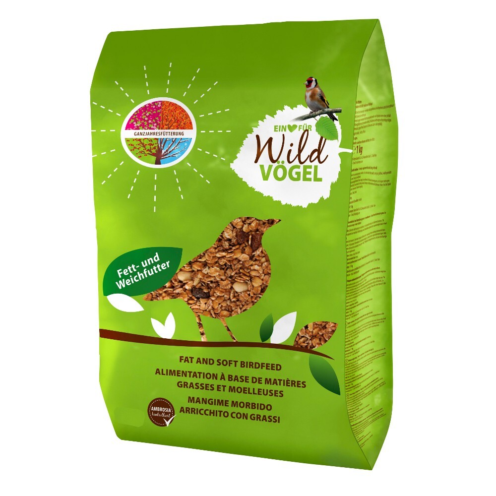 Vogelfutter 1 kg spezielles Fett- und Weichfutter