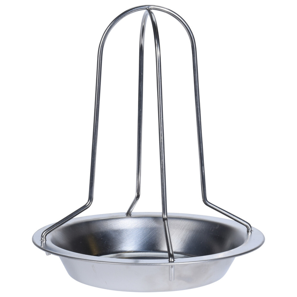 H&auml;hnchengrill 17 x 27 cm aus Edelstahl in Silber