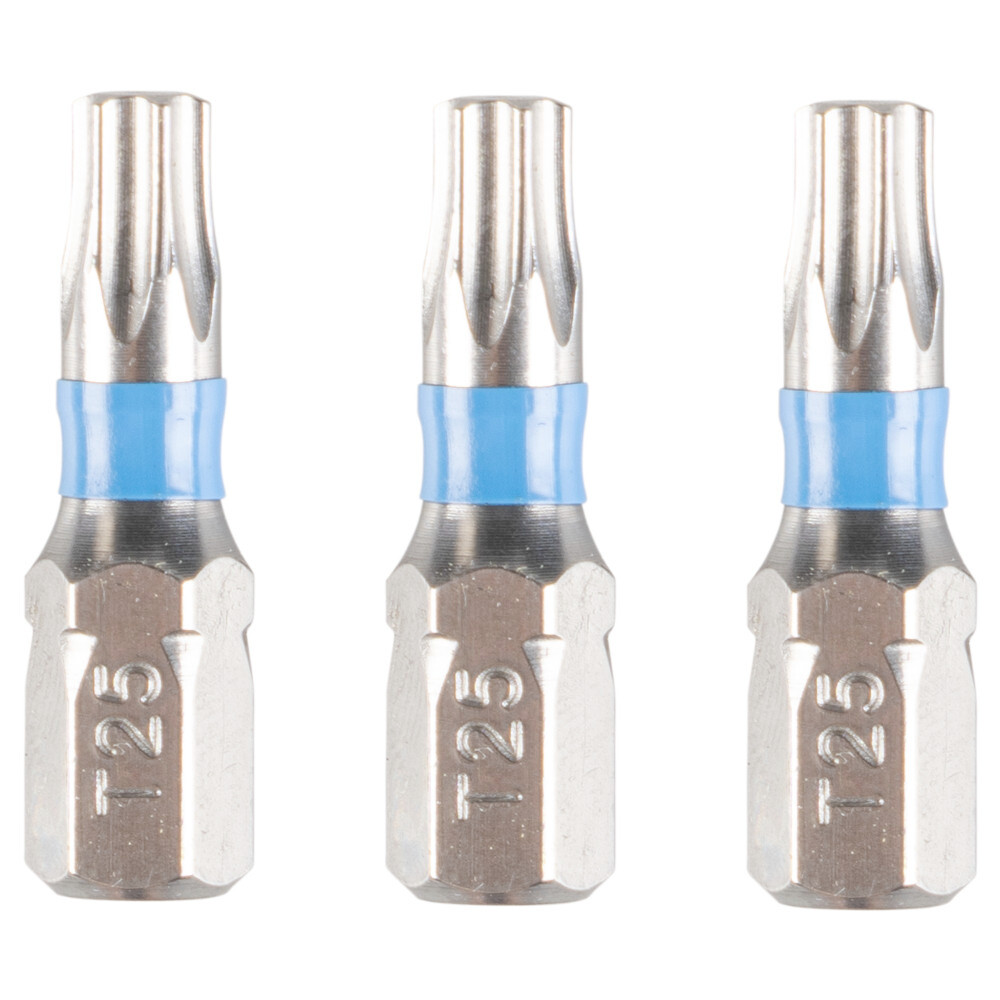 GERMANIA&reg; Edelstahl Bit-Satz T25 TX Sechsrund 3 St&uuml;ck