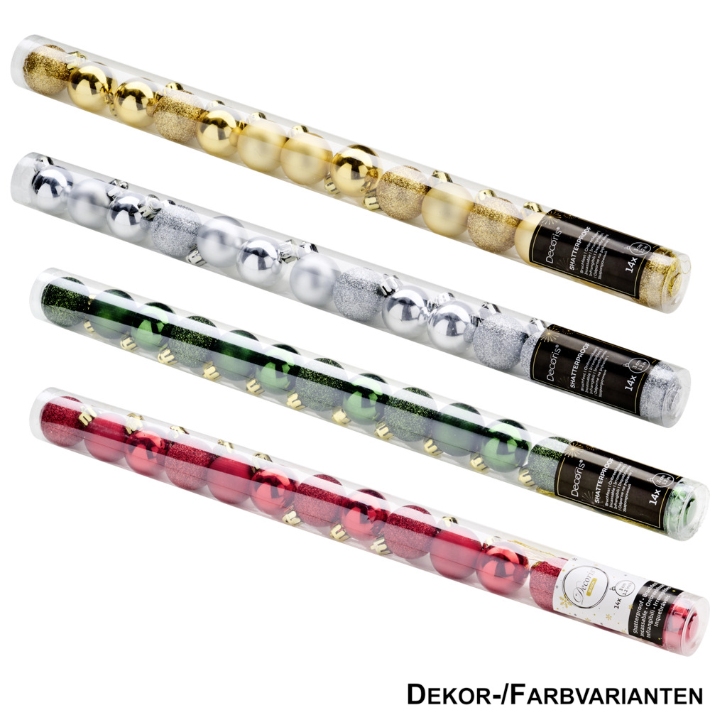 Weihnachtskugeln 3 cm in verschiedenen Designs