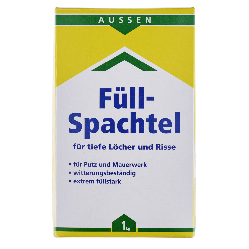 F&uuml;llspachtel Au&szlig;en 1 kg f&uuml;r Putz und Mauerwerk image number 1