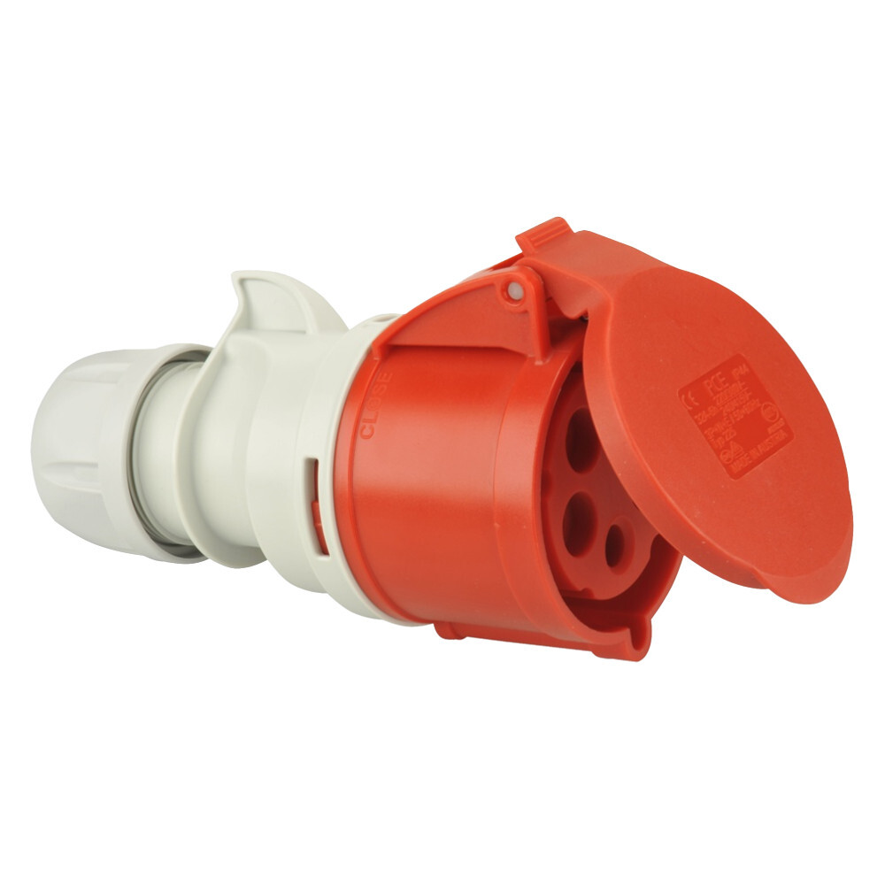 CEE Kupplung 5-polig 32 A aus Kunststoff mit 400 V