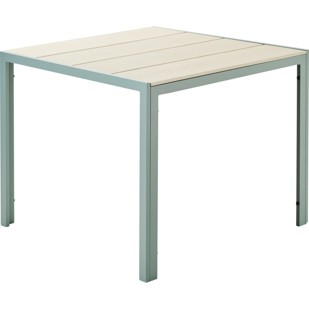 Nonwood Gartentisch 90 x 90 cm hellgrau