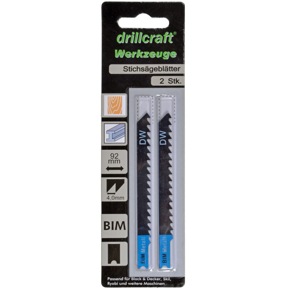 Stichs&auml;geblatt 2 St&uuml;ck 17 Zahn 92 x 4,0 mm U-Aufnahme BIM image number 1