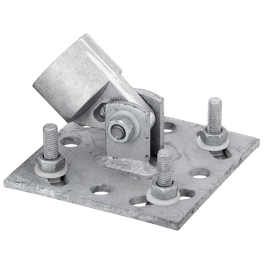 Strebenplatte f&uuml;r Zaunstreben mit &Oslash; 34 mm