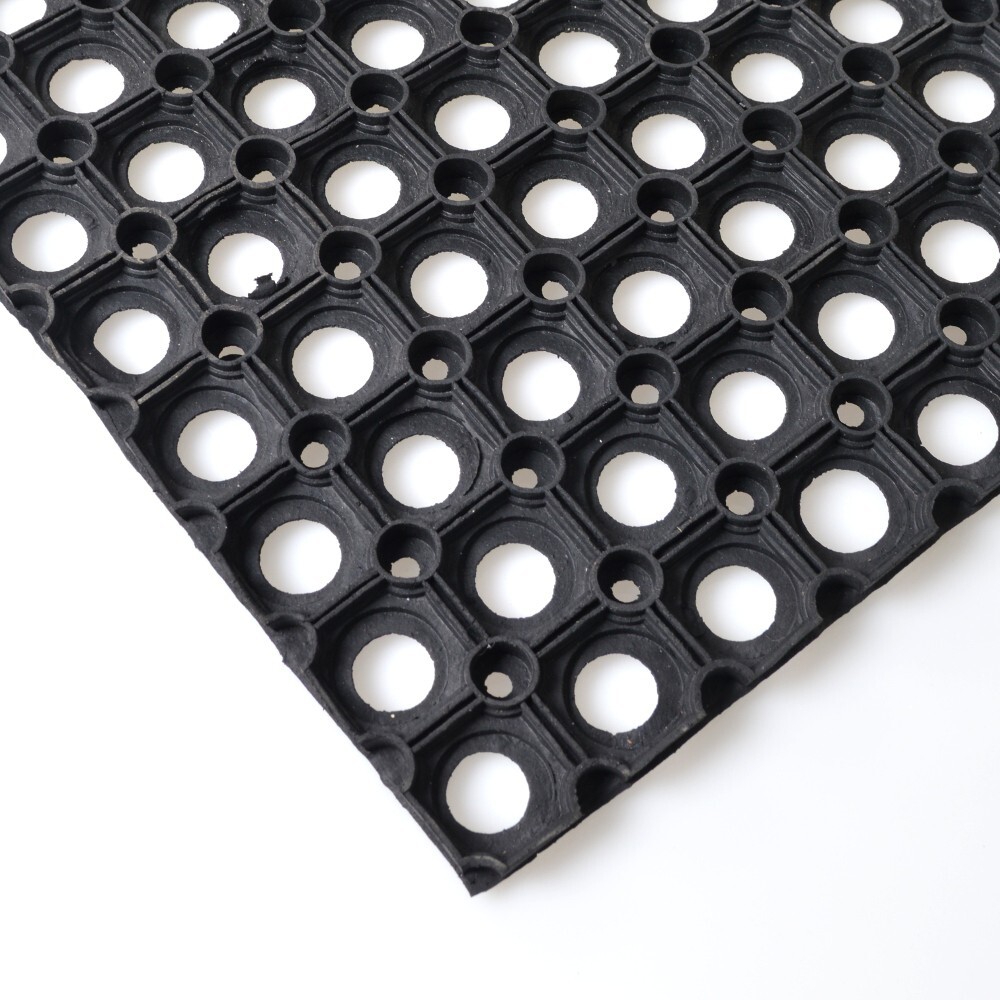 Fu&szlig;matte aus Gummi 60 x 40 cm, Ringform image number 1