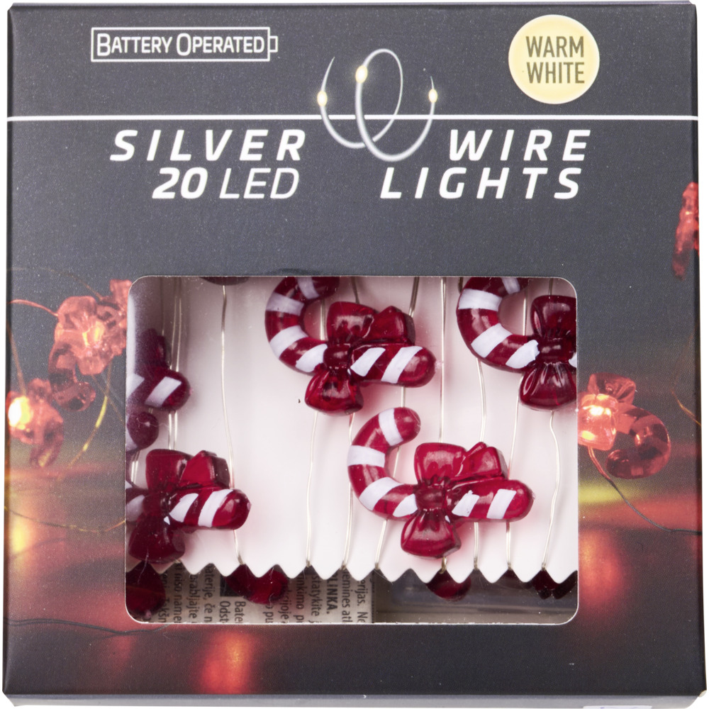 LED-Lichterkette Silberdraht 20 LEDs Designauswahl image number 4