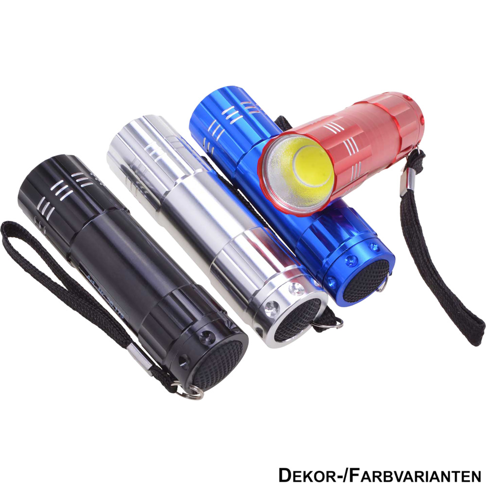 Taschenlampe mit 1 COB-LED und Aluminiumgeh&auml;use