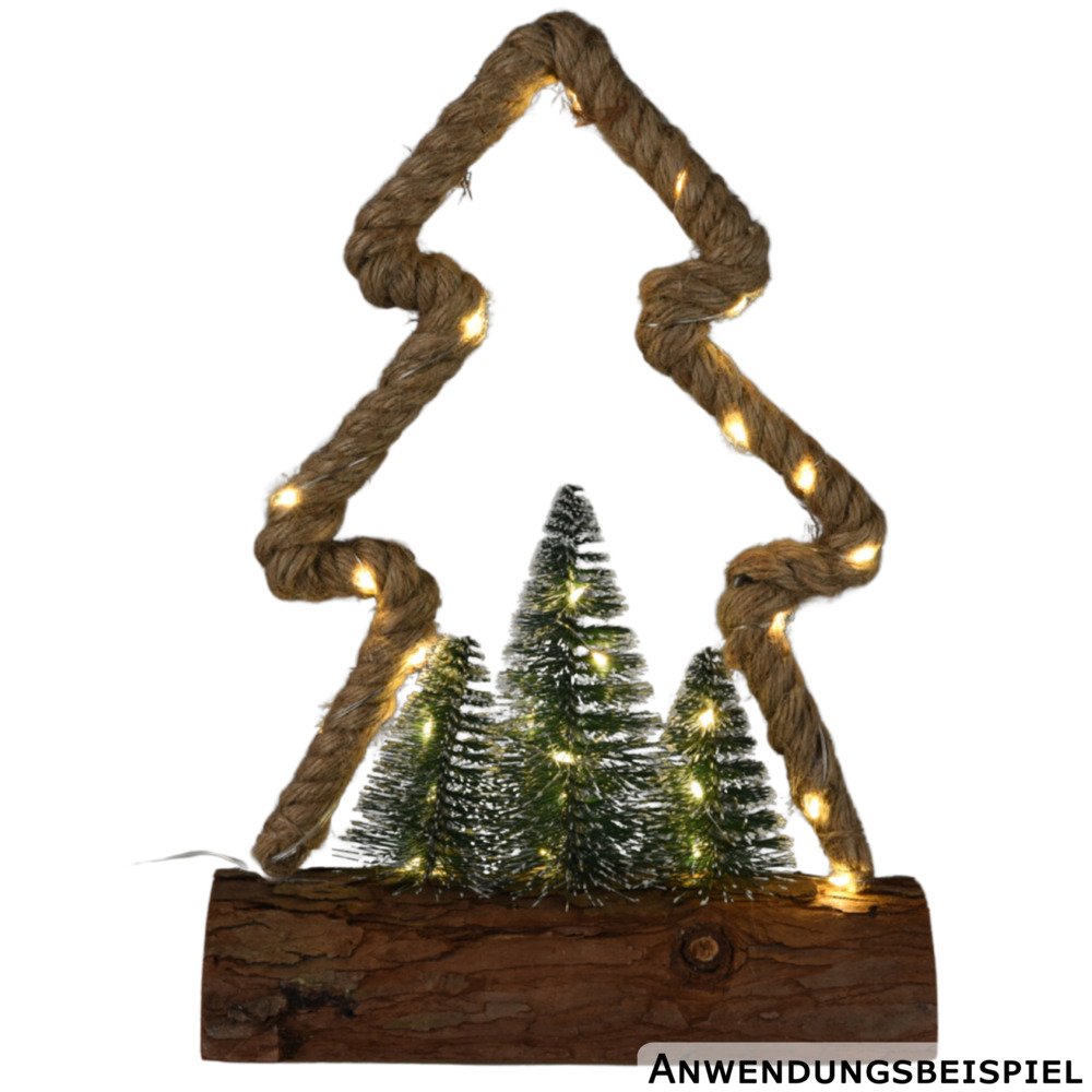 LED-Weihnachtsdeko Jute 30 LEDs 3-fach sortiert image number 6