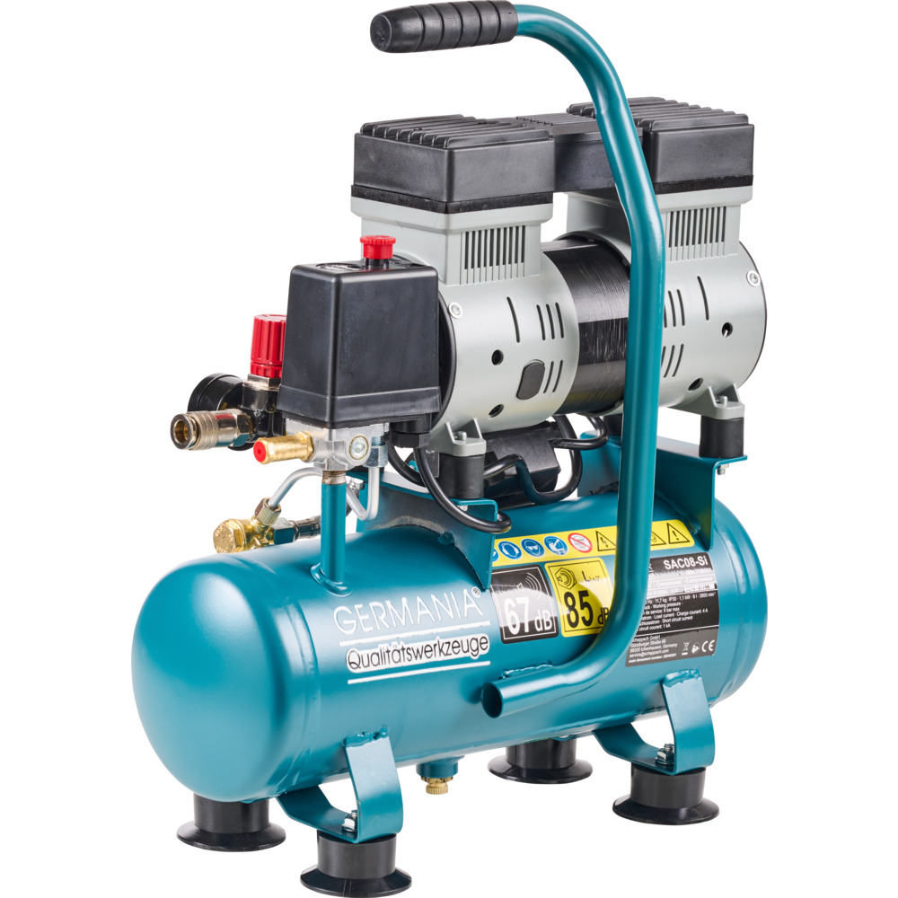 GERMANIA&reg; Kompressor SAC08-Si, &ouml;lfrei, 6 Liter, 8 bar image number 2