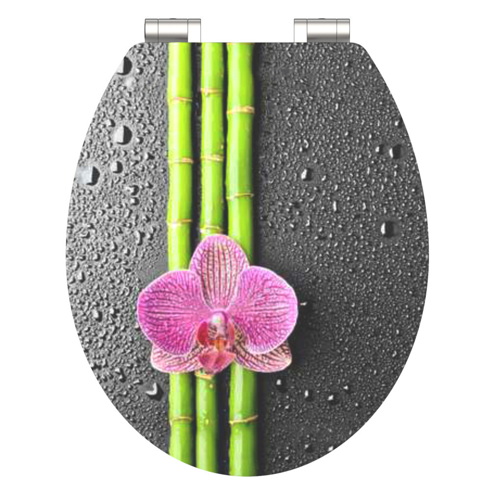 WC-Sitz MDF mit Absenkautomatik High Gloss Motiv Asia image number 2