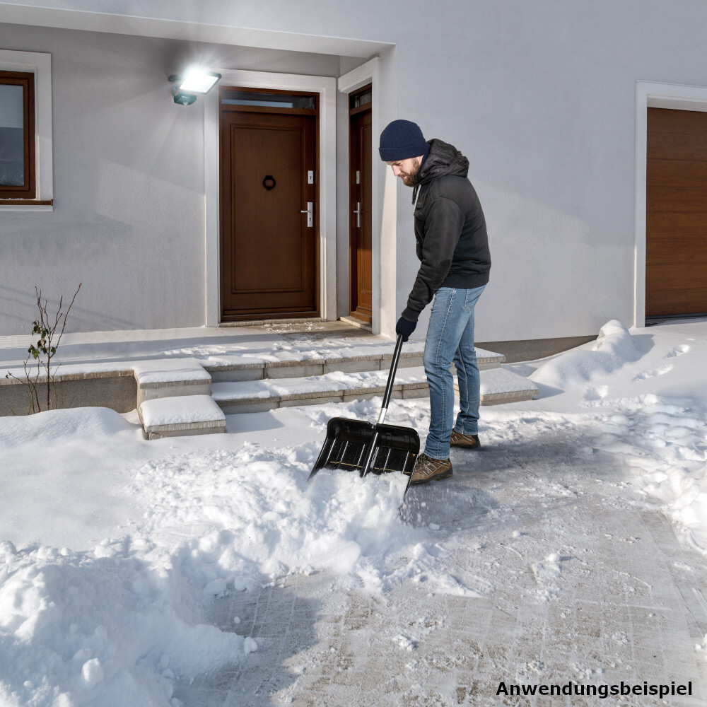 Schneeschieber 49 cm aus Kunststoff mit Aluminiumstiel image number 3