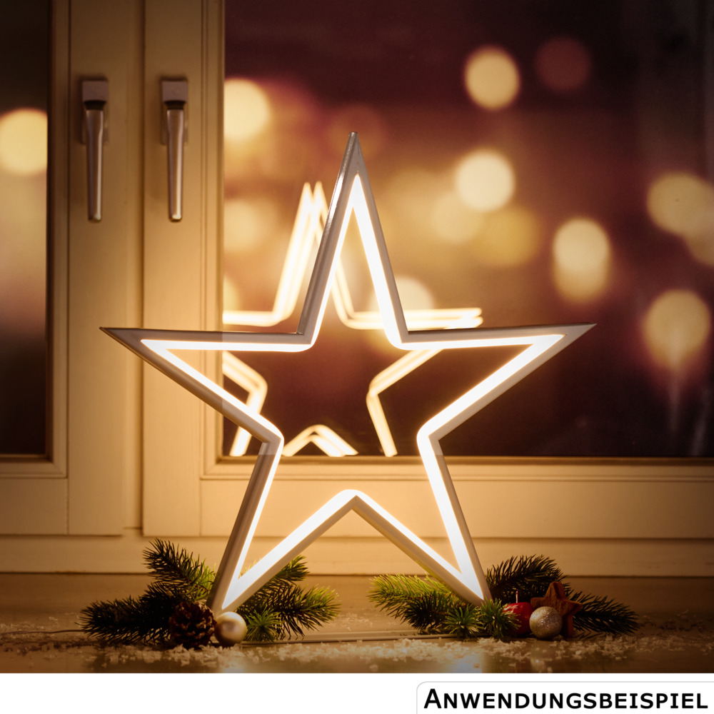 Standdeko LED-Stern 47,5 cm stehend mit 210 LEDs image number 1