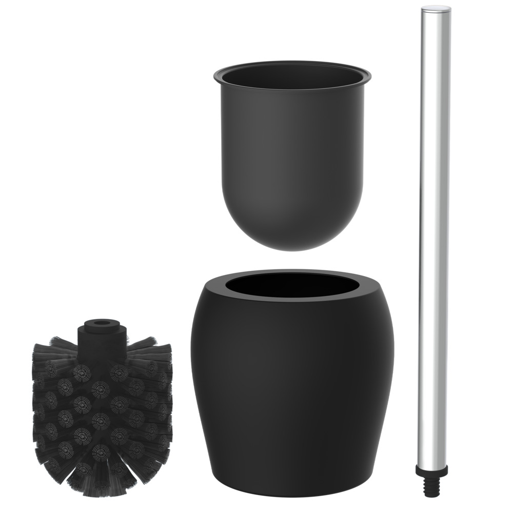 WC B&uuml;rstenhalter Schwarz image number 5