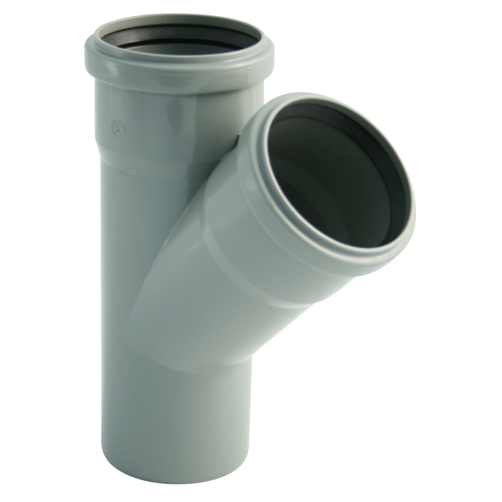 HTEA Einfach-Abzweig DN 50/50 mit 45&deg; Winkel