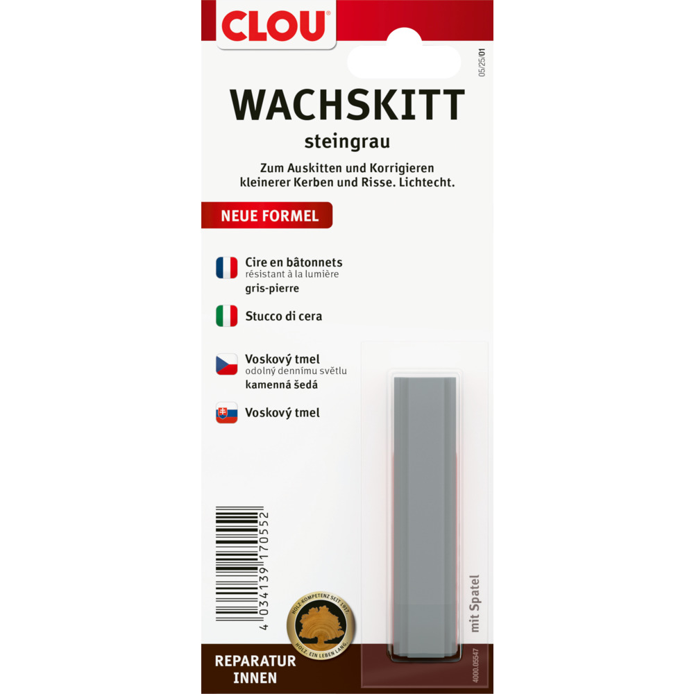 Clou Wachskitt Nr. 5547 Steingrau, 1 St&uuml;ck