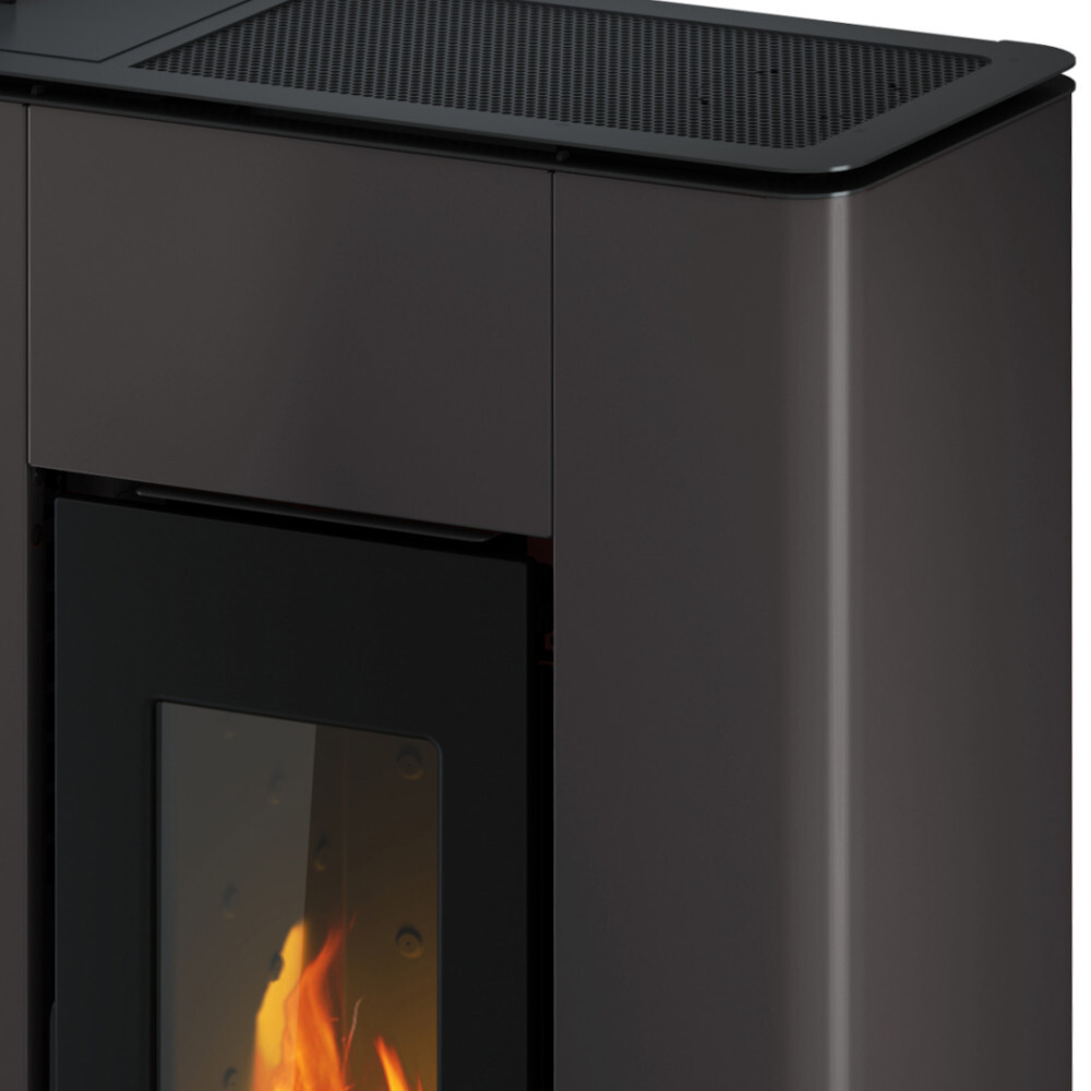 Pelletofen "ATRIUM 5", anthrazit Stahl image number 1
