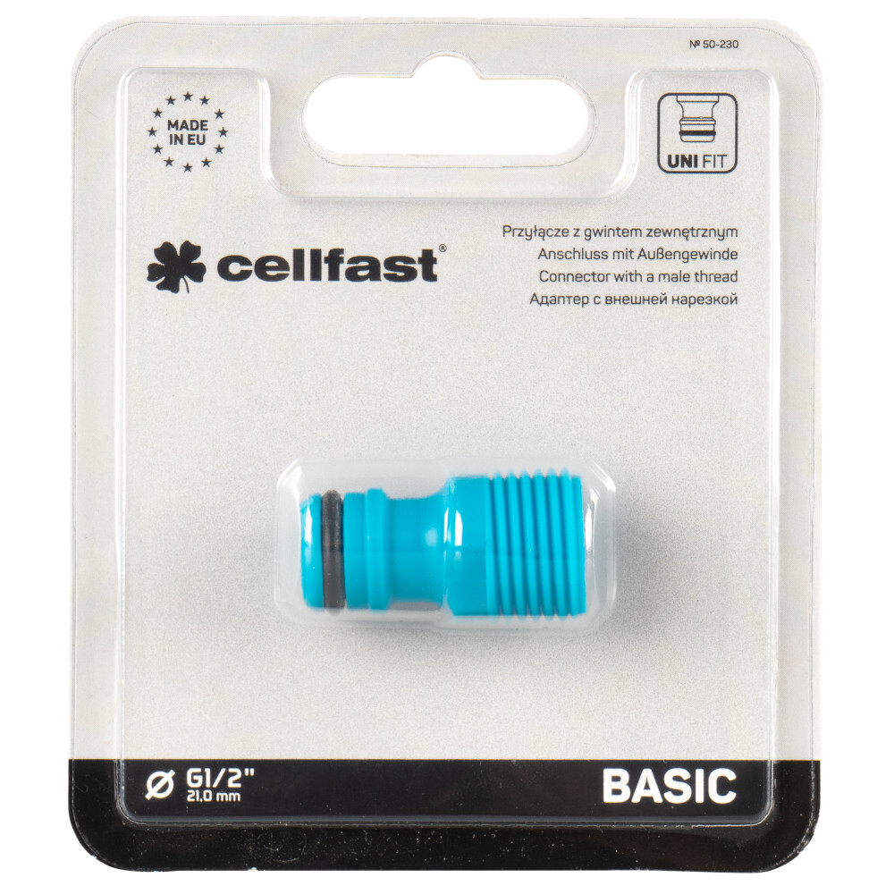 Wasserhahnanschluss mit Au&szlig;engewinde 1/2" Kunststoff