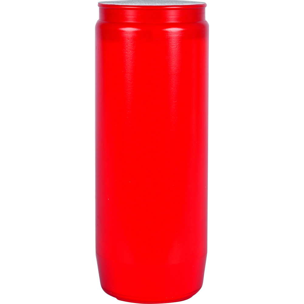&Ouml;l-Grabkerze 14 cm rot