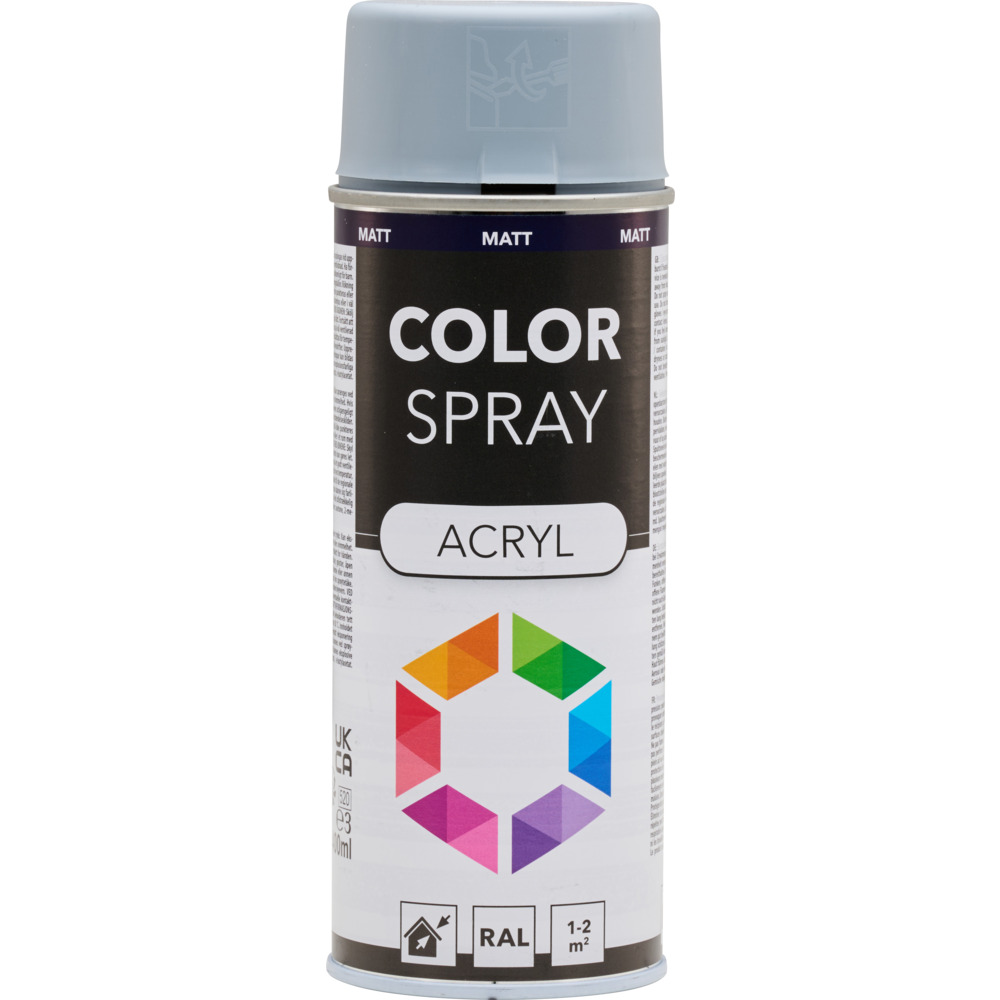 Lackspray matt 400 ml Acryl RAL7001M silbergrau