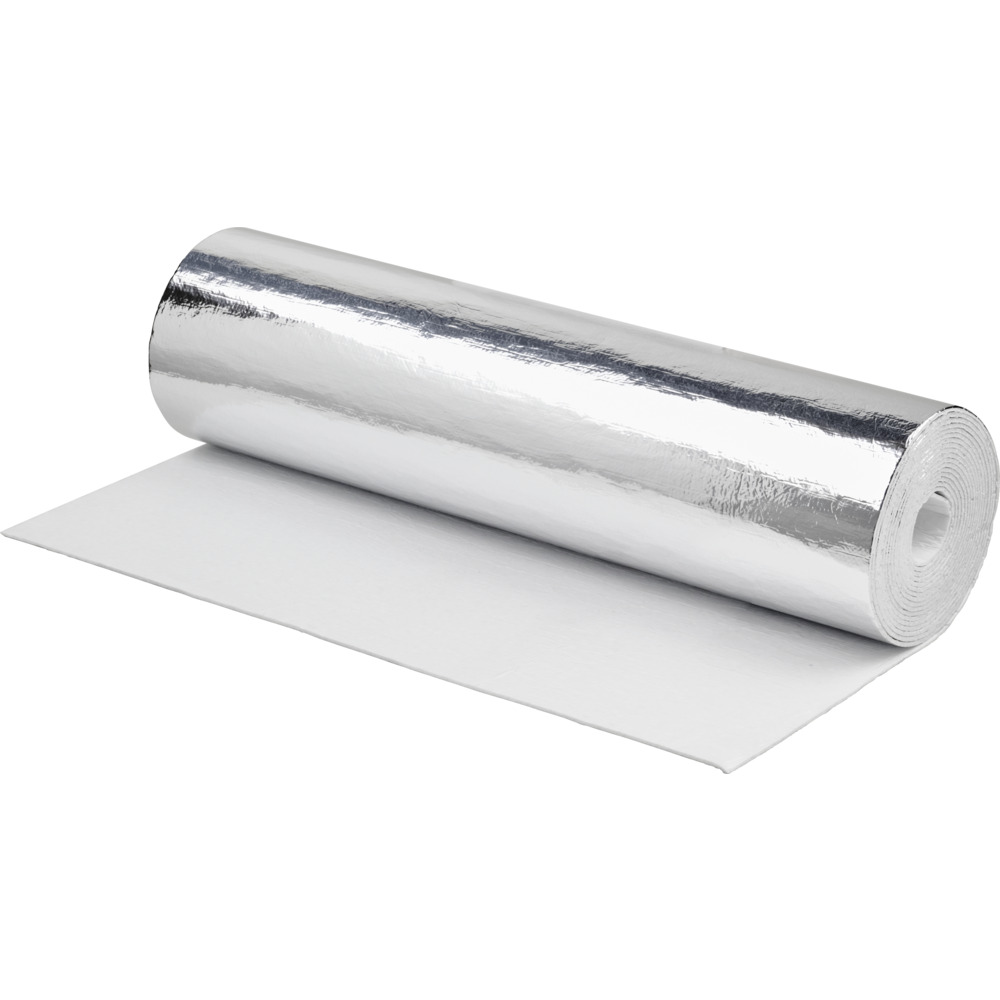 Alukaschierte Polystyrol Heizk&ouml;rper-Reflexionsfolie 0,5x5m selbstklebend