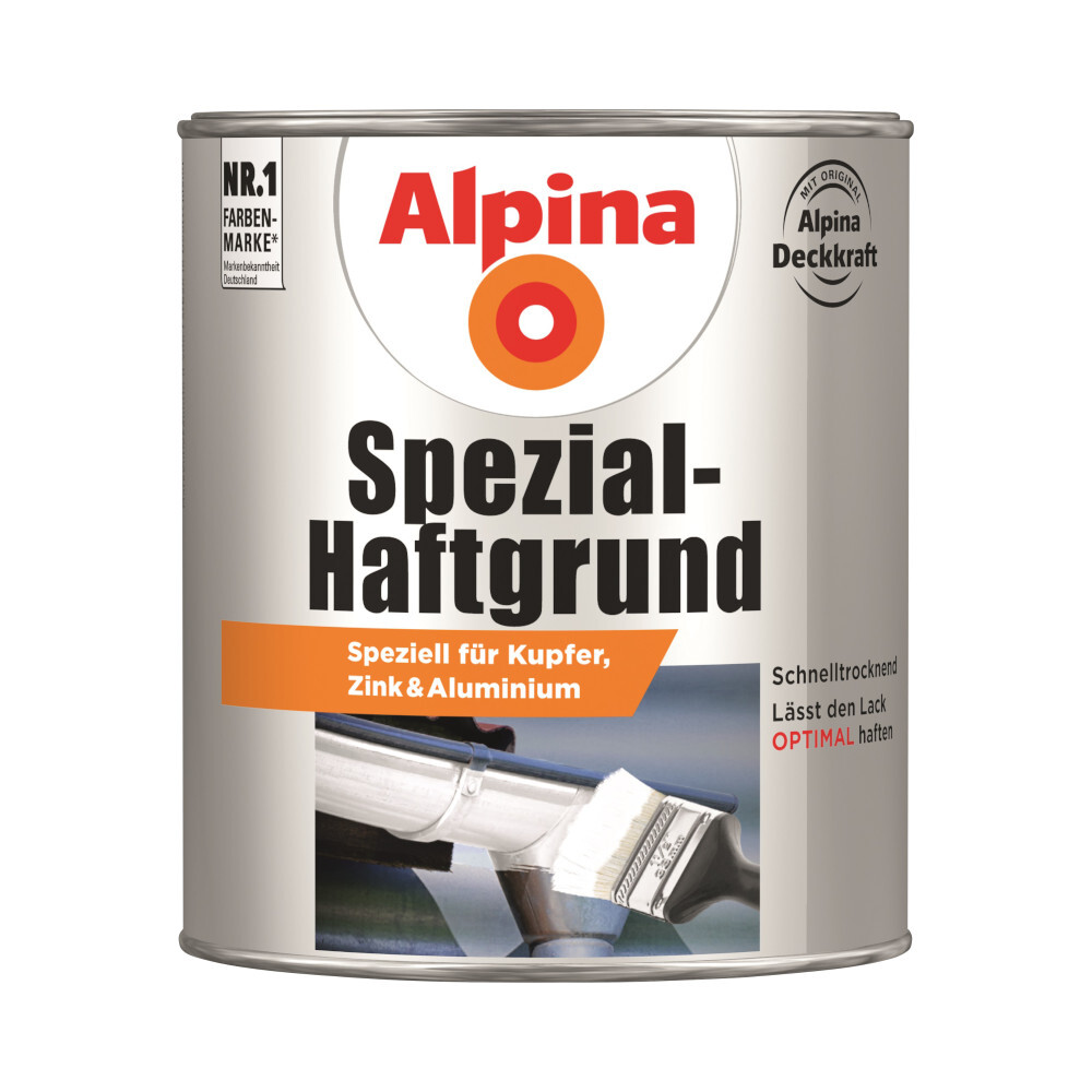 Alpina Spezial-Haftgrund wei&szlig; f&uuml;r Nichteisenmetalle 750 ml