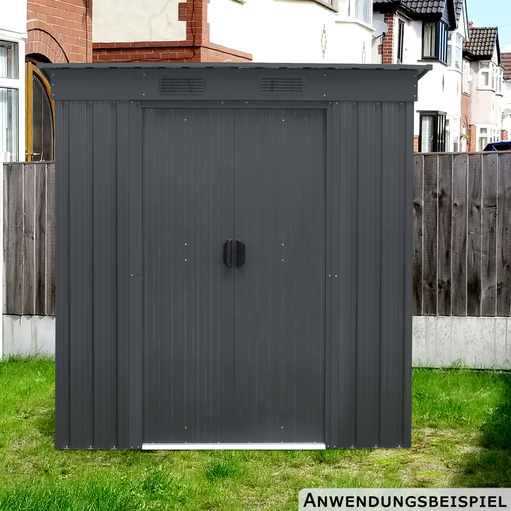 PERGART&reg; Ger&auml;tehaus "Leipzig II 64" 162 x 98 x 174 cm anthrazit matt image number 5