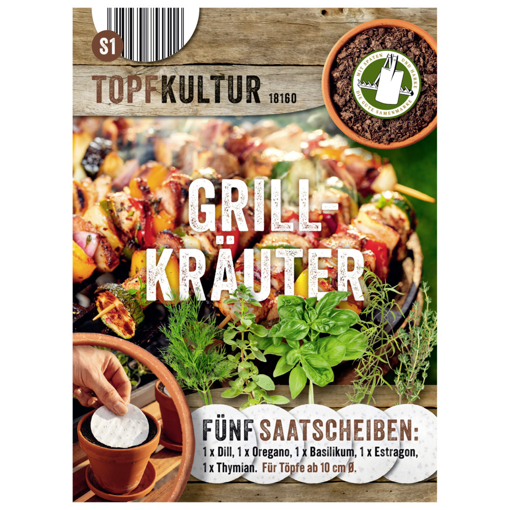 Saatscheiben Grill-Kr&auml;uter-Mix 5 Scheiben