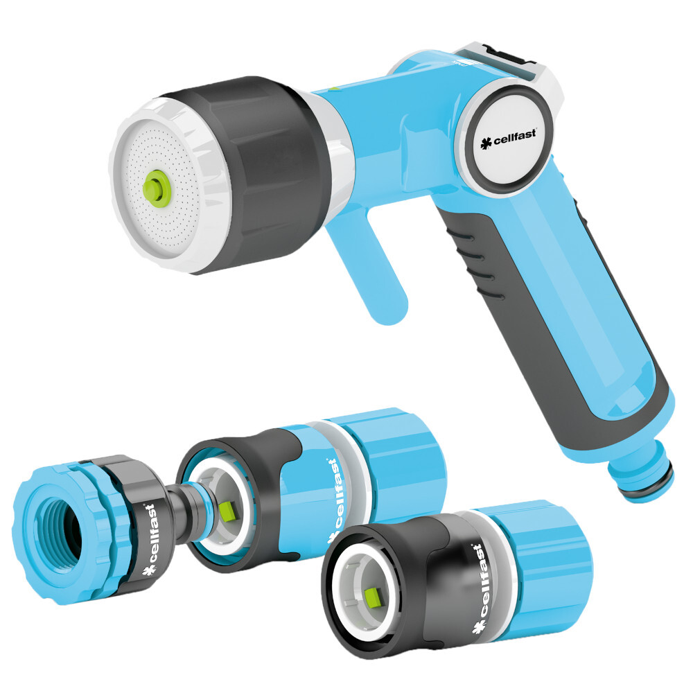 Gartenbrausen-Set ERGO&trade; 4-teilig, 1/2" - 5/8", mit multifunktionaler Brause