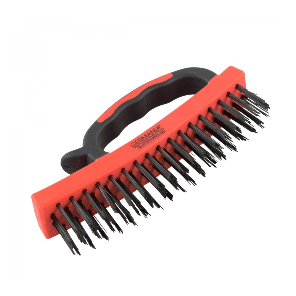 Drahtb&uuml;rste 30x170mm 4reihig GERMANIA&reg; Drahtb&uuml;rste Stahldraht Reinigungsb&uuml;rste