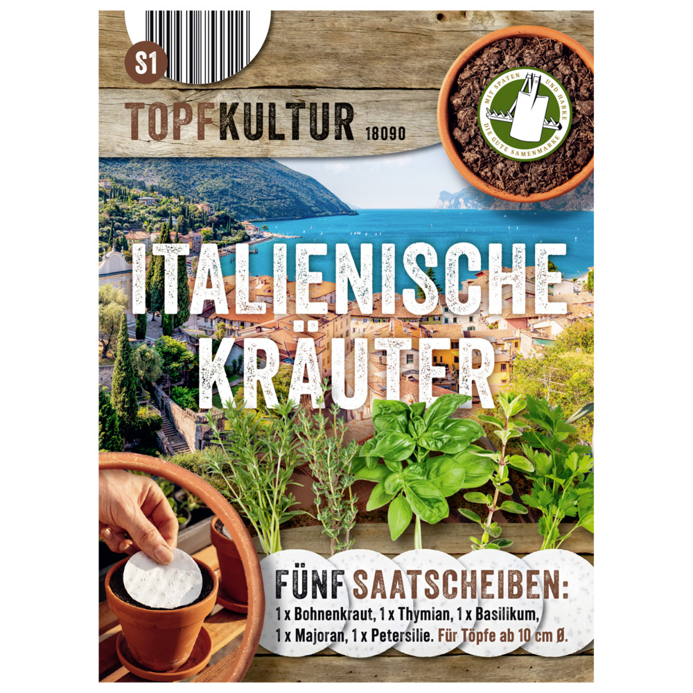 Saatscheiben Italienische-Kr&auml;uter-Mix 5 Scheiben