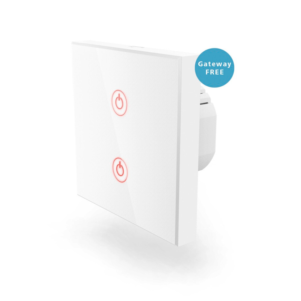 hama&reg; WiFi-Doppel-Touch-Wandschalter