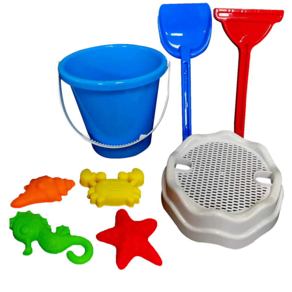 Strandspielzeug Set 5-teilig aus Kunststoff f&uuml;r Strand oder Sandkasten image number 1