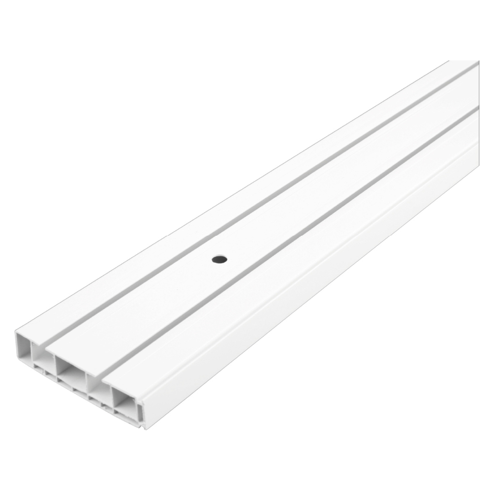 Vorhangschiene 2-Lauf, ca. 150 cm wei&szlig; f&uuml;r Innenlauf