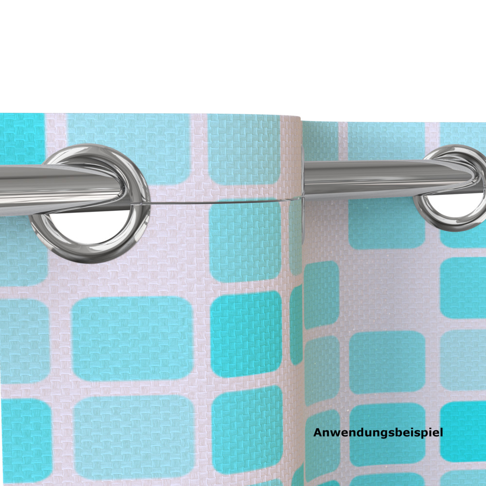 Duschvorhang Mosaik Blau/Orange image number 5