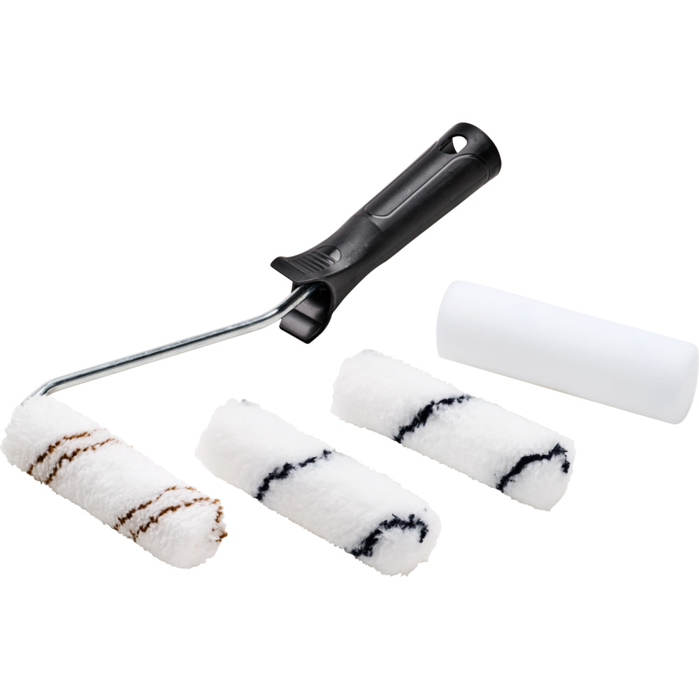 Farbroller Set 5 teilig, f&uuml;r alle Anstrichmittel, Lackierwalzen